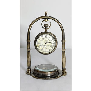 Antique Brass Nautical Desk <b>Clock</b> Vintage Maritime Ships Style <b>Table</b> <b>Clock</b> - Product Image 1