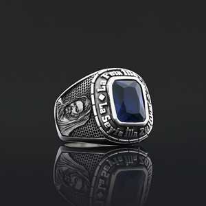 Anillo Islámico BOJ 04 con Caligrafía de Muhammad Resulullah y Mezquita, Anillo Musulmán, Regalo Religioso, Precio Bajo - Product Image 2