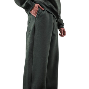 Custom Logo Solid Plain Color Men Loose Pants Solid Color Yellow Joggers Straight Sweat Pants Sweatpants With Logo for Man - Product Image 1