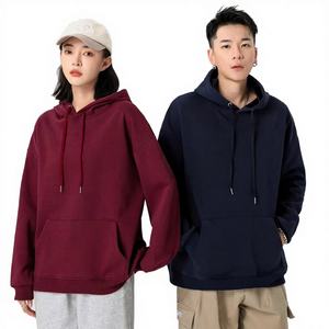 Conjunto de Sudadera y Pantalones de Chándal de Felpa Francesa 100% Algodón, Forro Sólido Grueso, con Logotipo Personalizado, para Hombre - Product Image 1