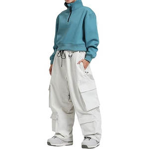 Pantalones de Snowboard Holgados para Hombre y Mujer, Pantalones de Esquí con Múltiples Bolsillos, Ajuste Holgado, Casuales, para Deportes de Nieve al Aire Libre en Invierno - Product Image 4