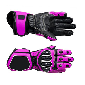 Unisex Custom Leather Full <b>Finger</b> Gloves Motocross Racing Cycling Men's <b>Bike</b> Downhill Off-Road Sports Gym Protection Touch - Product Image 5