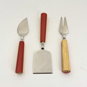Juego de Cuchillos para Queso Recién Llegado, 3 Piezas de Acero Inoxidable, Cuchillo para Untar Mantequilla con Mango de Madera y Resina - Product Image 4