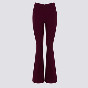 Nouvelle Collection – Legging Évasé Confortable pour Femme, Respirant et Écologique, en Spandex/Polyester, Faible MOQ - Product Image 1