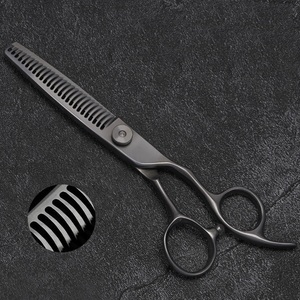 Tijeras de entresacar Titan de alta calidad con mango grande, color mate Vg10, tijeras profesionales para barbería y peluquería. - Product Image 3