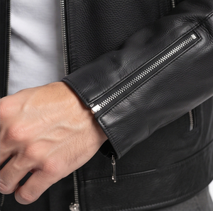 OEM ODM Custom High Quality Wholesale <b>Leather</b> <b>Jackets</b> Men's Customized Genuine Men <b>Leather</b> <b>Jacket</b> Chest Pocket <b>Leather</b> Coat Mens - Product Image 3