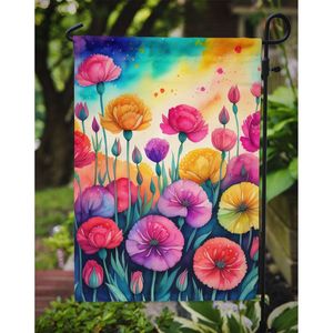 ธงประดับสวนลายดอกคาร์เนชั่นหลากสีสำหรับประดับลานบ้านกล่องจดหมายงานศิลปะเตียงดอกไม้ขนาดตกแต่งบ้าน - Product Image 3