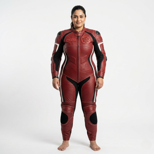 Combinaison en cuir pour moto sur mesure pour femme, adaptée à la silhouette - Product Image 4