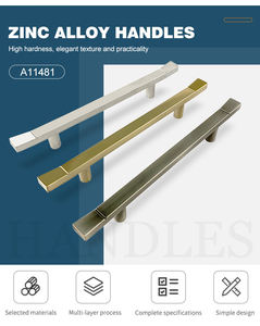 Poignées et boutons de meubles en zinc au design moderne de haute qualité Courrier emballé pour chambre salon cuisine armoires de salle de bain - Product Image 1