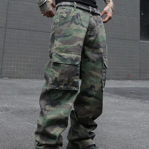 Pantalones Deportivos Personalizados con Camuflaje para Hombre, Estilo Urbano, con Múltiples Bolsillos, de Poliéster/Algodón, Proveedor OEM ODM - Product Image 1