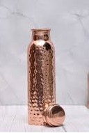 Pure <b>Copper</b> Water <b>Bottle</b> with Diamond Design Stylish Ayurvedic <b>Drinking</b> <b>Bottle</b> - Product Image 5