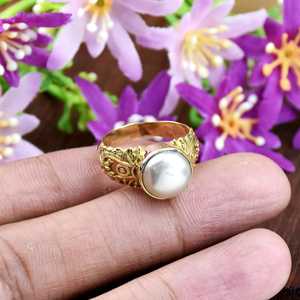 Natural Oyster <b>Turquoise</b> Gemstone 925 Sterling Silver 18K Gold Vermeil <b>Ring</b> Handmade <b>Turquoise</b> Boho Jewelry Everyday Wear <b>Ring</b> - Product Image 6