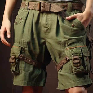 Pantalones Cortos Deportivos para Hombre, Transpirables, Ligeros, Personalizables, Estilo Urbano, Diseño Sólido, Tela de Lona Ecológica, Secado Rápido - Product Image 2