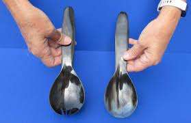 Nuevo Juego de Cucharas de Servir de Cuerno de Búfalo, Juego de 2 Piezas, Fabricante Indio, Juego de Cucharas de Cuerno de Búfalo Ecológicas - Product Image 3