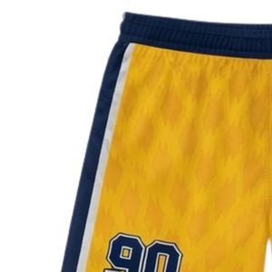 Unisex Yellow Navy Blue Lacrosse Shorts Polyester Lightweight <b>Athletic</b> Uniform Sportswear Team Training Clothing - Product Image 3