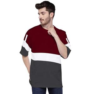 T-shirt Crop Fit Boxy personnalisable unisexe pour homme 100% coton Jersey Drop Shoulder Summer Oversize Clothing-Plus Size - Product Image 1