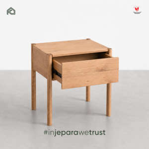 <b>Minimalist</b> Solid Wood <b>Bedside</b> <b>Table</b> with Drawer Scandinavian Modern Nightstand for Bedroom Hotel Home Furniture - Product Image 3