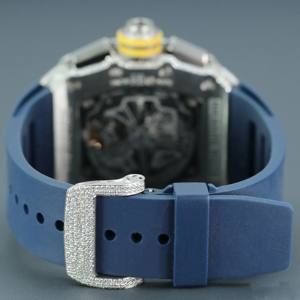 Montre d'affaires en alliage de diamant Moissanite de qualité supérieure Montre Richard faite à la main Mouvement à quartz de luxe glacé Montre personnalisée - Product Image 4