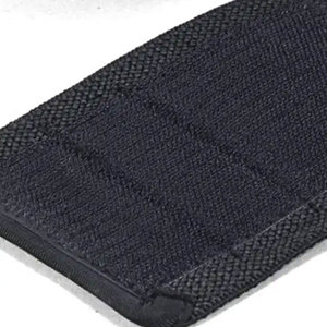 Manchon de soutien élastique noir pour genou, vêtement de fitness pour homme, couleur unie, logo personnalisé imprimé, en polyester - Product Image 5