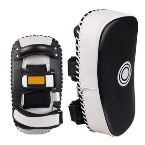 Almohadilla de Boxeo Personalizada de Marca, Material PU, Color Negro y Blanco, Duradera, para Entrenamiento, Escudo de Golpeo, Objetivo - Product Image 1