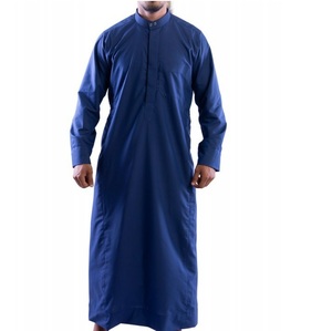 Túnica Árabe Marroquí Dubai 2026, Abaya Musulmana Brillante, Thobe Kaftan para Hombre, Vestido Largo de Lujo, Talla Grande, Tejido Transpirable, Color Negro - Product Image 2