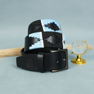 Custom Design <b>Belt</b> with Top Grain Leather and Microfiber Embroidery Nylon Stirrups for Horse Riding Supplies Equestrian & Polo - Product Image 2