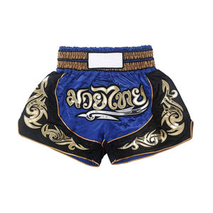 Shorts de Muay Thai unisexes, sublimation personnalisée, satin, shorts d'entraînement de boxe, style thaïlandais, vêtements de sport - Product Image 3
