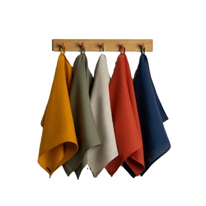 Top Selling Products High Quality Stylish Wholesale 100% Cotton Solid Customized Plain Kitchen Linen <b>Towels</b> Dish Cloth 50x70 cm - Product Image 5