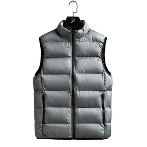 Premium Quality Lightweight Waistcoat Warm Bubble Packable Sleeveless Jacket Plus Size Winter <b>Men</b> Puffer <b>Vest</b> for <b>Men</b> - Product Image 6