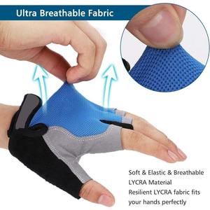 Custom <b>Half</b> Finger Cycling Gloves Breathable Mesh Padded Anti <b>Slip</b> Bike Sports Gloves OEM ODM Wholesale Cycling Riding Gloves - Product Image 5
