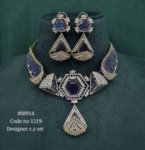 Green <b>Ruby</b> Tibetan 08914 Pendant <b>Necklace</b> Set Set Gold Color Earrings and <b>Necklace</b> Rhinestone Jewelry for Wedding Party - Product Image 2