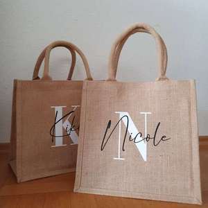 กระเป๋าผ้าปอกระเจาแบบกำหนดเองเป็นมิตรกับสิ่งแวดล้อม พร้อมพิมพ์สีเต็มรูปแบบสำหรับงานการตลาด - Product Image 3