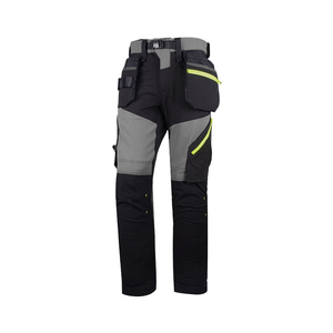 Men's <b>Black</b> Workwear <b>Pants</b> Straight Fit High Waist Zipper Fly Windproof Multiple Pockets Winter Heavyweight Polyester - Product Image 2