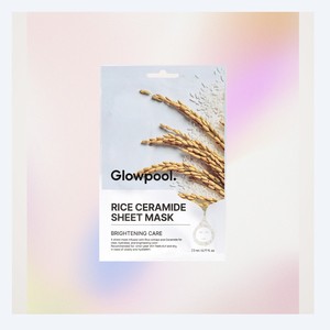 Masque visage GLOWPOOL Korean K-Beauty Glowful Rice Ceramide Sheet Mask 10 feuilles Fabriqué en Corée 22g Ginseng - Product Image 4
