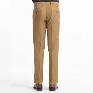 กางเกงขายาวทรงตรงสำหรับผู้ชาย ผ้าฝ้าย ทรงหลวม สีพื้นเรียบ ไม่มีลาย  สำหรับใส่ทำงานหรือธุรกิจ  สามารถสั่งสีได้ - Product Image 2