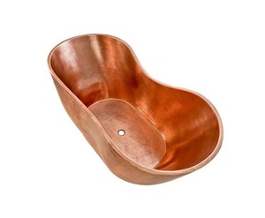 Luxury Bathroom Decor Bathtub Unique Designer Oval Shaped Heavy Bathtub Handmade Double Wall Wholesale Manufacturer Factory - Product Image 3
