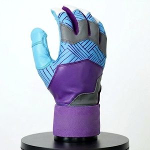 ถุงมือตีเบสบอลสำหรับผู้ใหญ่ สีม่วงน้ำเงิน วัสดุสังเคราะห์ สายรัดข้อมือปรับได้ ใช้ได้ทุกฤดู คุณภาพสูง - Product Image 4