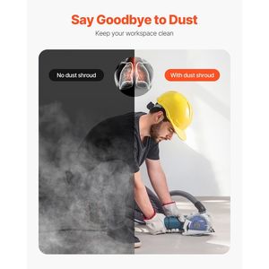 Protezione Antipolvere Universale da 4-5 Pollici per Smerigliatrici Angolari con 6 Rondelle di Bloccaggio e 5 Impugnature Diamantate - Product Image 5