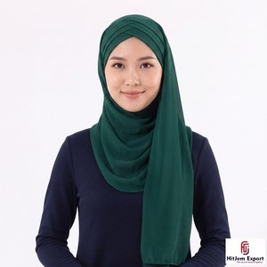 Custom Chiffon <b>Scarf</b> Silk Feel Head Wrap Shawl OEM ODM Customized Manufacturing Service Provider India - Product Image 3