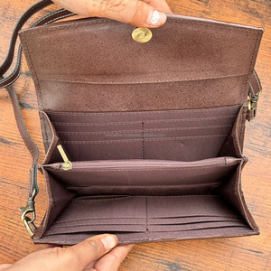 High Quality Hand Tooled Leather Women Purse Genuine Leather Crossbody <b>Turquoise</b> Floral Wallet Western Boho Floral Cowhide Bag - Product Image 6