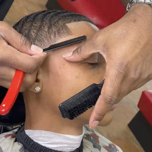 Navajas de Afeitar Profesionales de Alta Calidad Reutilizables para Barbería, Mango de Acero Inoxidable, Hoja Única de 6 Pulgadas, Ecológicas - Product Image 5