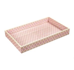 Bandeja de Madera Cuadrada Hecha a Mano con Diseño Impreso, para Servir Comida, Bandeja para Almacenamiento de Alimentos, en Oferta - Product Image 1