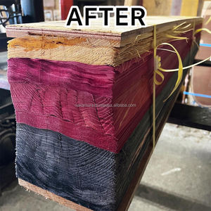 Chapa de Ciprés Japonés Hinoki IRODORITAI con Rayas Amarillas Teñidas a Alta Presión, Patentada, Diseño Japonés, Textura Lisa, Corte en Rodajas - Product Image 6