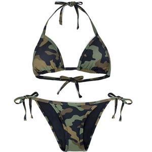 Conjunto de Bikini para Mujer, Último Modelo, Más Vendido, Bajo MOQ, Color Sólido, Diseño Moderno, Precio al por Mayor - Product Image 5