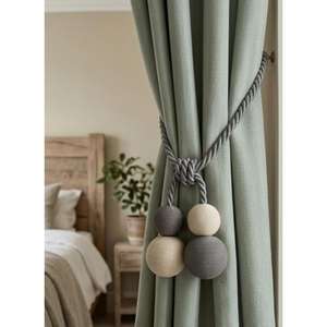 Decorative Curtain <b>Tieback</b> Rope Tassel Ball Curtain Holdback for Drapes Window Elegant Modern Curtain Accessories Home Styling - Product Image 3