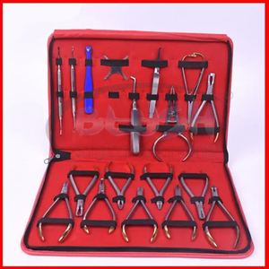 Kit de Instrumentos Quirúrgicos Ortopédicos Profesionales - Pinzas de Acero Inoxidable Reutilizables de Grado Quirúrgico, Certificación CE, Color Rosa - Product Image 2