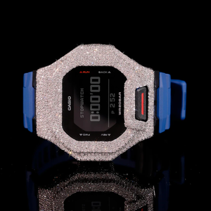 Montre Homme de Luxe Starspire Jewels à Mouvement Automatique Quartz ETA, Moissanite VVS, Style Business Hip Hop, Métal Givré et Bracelet Caoutchouc - Product Image 1