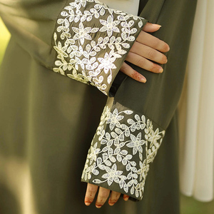 Abaya Islamique Modeste pour Femmes Adultes, Col Montant Sans Couture, Manches Longues, Légère, Séchage Rapide, Printemps, Sport, Mode, Logo Personnalisé - Product Image 5