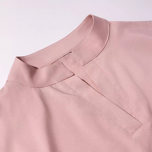 Ensemble de tenues médicales pour infirmières, vente en gros, logo personnalisé, uniforme médical pour femmes, haut à col montant, pantalon jogger, vêtements de travail pour hôpital, tunique pour SPA et salon, en gros - Product Image 2