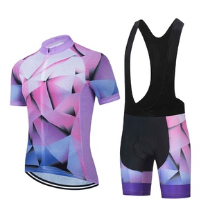 Vêtements imprimés personnalisés pour femmes, manches courtes, respirants, écologiques, coupe-vent, uniforme de cyclisme - Product Image 1